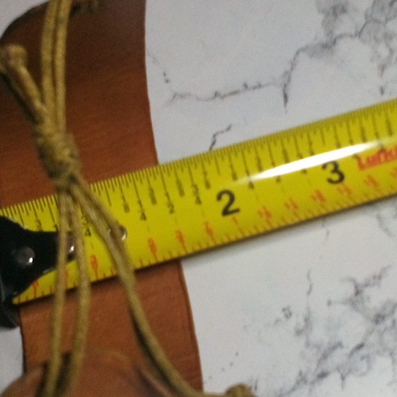 Artisan Hand Crafted Tooled Leather Cuff Bracelet - Picture 4 of 11